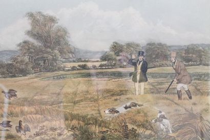 TURNER Joseph Mallord William (1775-1851) [d'après] "Partridge Shooting / September...