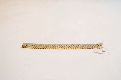 null Bracelet amati en or jaune 18k, poinçons, l. 17,5 cm, 46 g env. [très légères...
