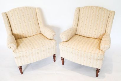 null Paire de fauteuils, XXe, h. 90 cm, l. 78 cm.