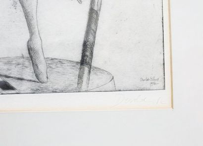 VAN DE GIESSEN Arie (1898-1950) "Femme alitée", début XXe, technique mixte sur papier,...