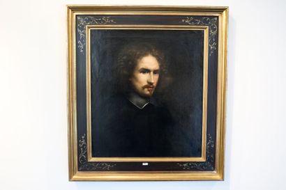 EUROPE DU NORD "Portrait de jeune homme", XVIIe, huile sur toile rentoilée, 64,5x57...
