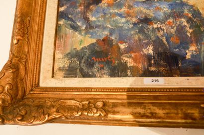 NAVEZ Arthur (1881-1931) "Bouquet", début XXe, huile sur carton, signée en bas à...