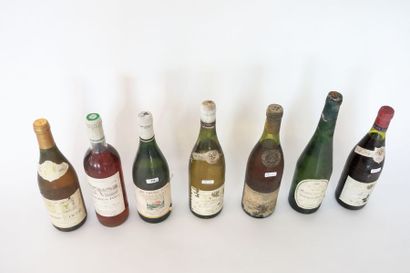 null VARIA, sept bouteilles :

- BOURGOGNE (ALOXE-CORTON), rouge, Grafé-Lecocq &...