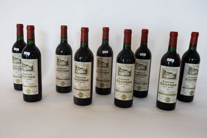 BORDEAUX (HAUT-MÉDOC) Rouge, Château Coufran 1986, neuf bouteilles [bas-goulot, étiquettes...