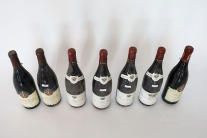 BOURGOGNE Rouge, sept bouteilles :

- (HAUTES-CÔTES-DE-NUITS), Les Caves des Hautes-Côtes...