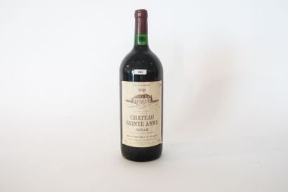 BORDEAUX (PAUILLAC) Rouge, Château Sainte-Anne 1988, un magnum [bas-goulot, étiquette...