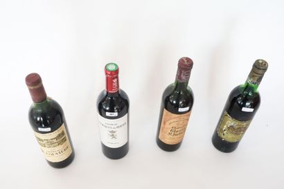 BORDEAUX Rouge, quatre bouteilles :

- (SAINT-JULIEN), Château Gloria 1970, une bouteille...