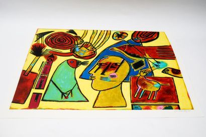 CORNEILLE, VAN BEVERLOO Guillaume Cornelis dit (1922-2010) "Souvenirs d'Afrique",...