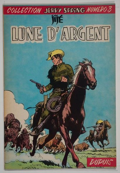 Jerry Spring - Lune argent Édition originale belge de 1956. Plats brillants pratiquement...