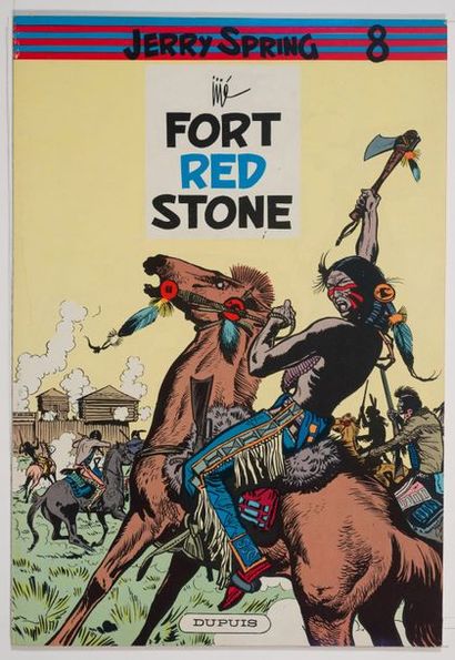 Jerry Spring - Fort Red Stone Édition originale de 1960. Plats brillants aux couleurs...