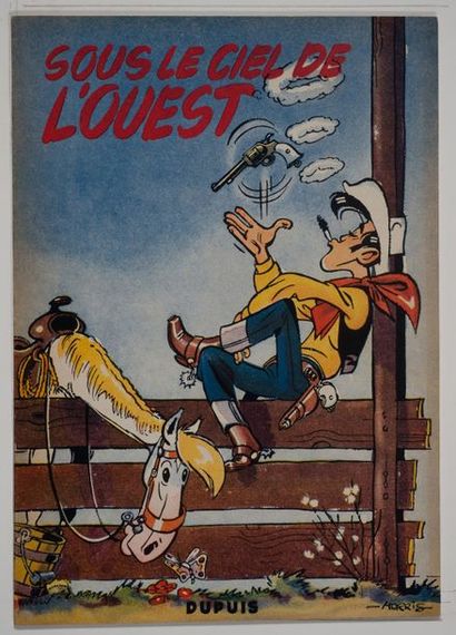Lucky Luke 4 - Sous le ciel de l'ouest Édition originale de 1952. Plats aux couleurs...