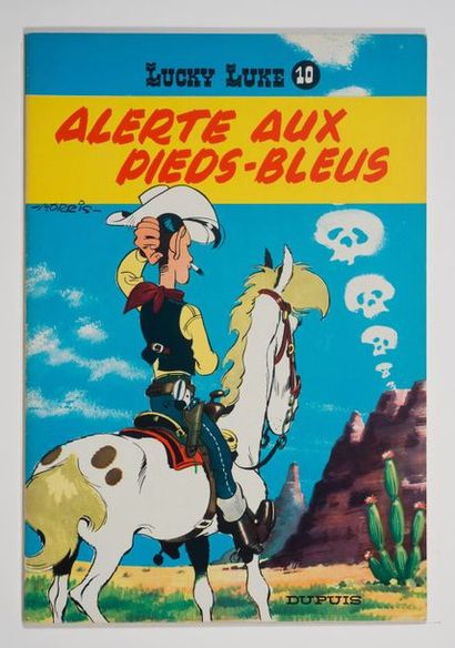 Lucky Luke 10 - Alerte aux pieds bleus Édition de 1964, 4ème plat jaune, dernier...