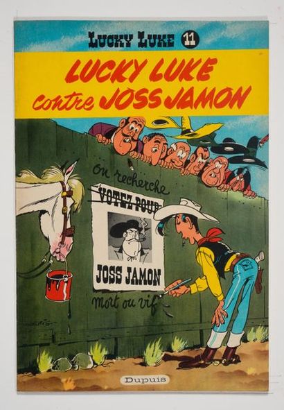 Lucky Luke 11 - contre Joss Jamon Édition originale française de 1958, plats intérieurs...