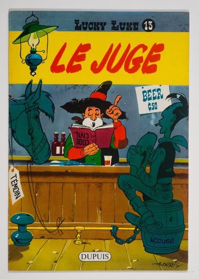 Lucky Luke 13 - Le juge Édition originale de 1959. Dos bien carré, plats aux couleurs...