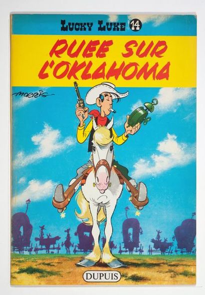 Lucky Luke 14 - Ruée sur l'Oklahoma Édition de 1964, 4ème plat jaune, dernier titre...