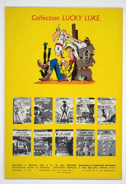 Lucky Luke 16 - En remontant le Mississipi Édition originale de 1961. Plats brillants...