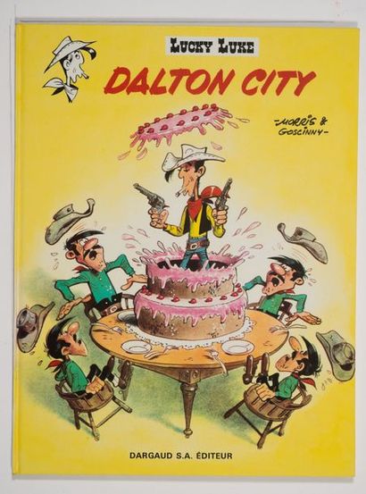 Lucky Luke - Dalton city Édition originale Dargaud de 1969. Jaune flamboyant au 1er...