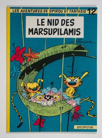 Spirou - Le nid des marsupilamis Édition 1967. Dos rond jaune en superbe état. Plats...