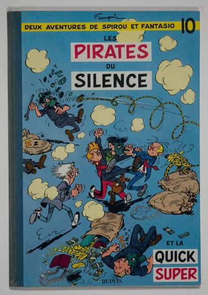 Spirou - Les pirates du silence Édition originale belge de 1958. Fragile dos papier...