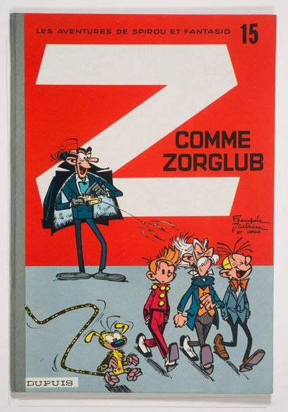 Spirou - Z comme Zorglub Édition originale de 1961. Dos rond gris magnifique ne présentant...