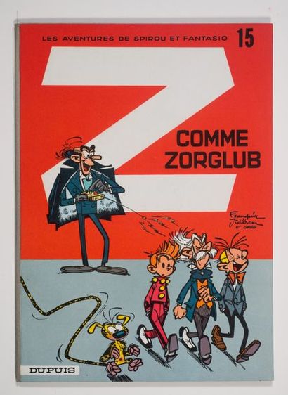 Spirou - Z comme Zorglub Édition de 1967. Dos rond gris magnifique aux coiffes quasiment...