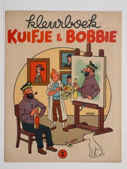 Tintin/Kuifje - Kleurboek Album à colorier n°2, format à la française (ref 1.003/c)....