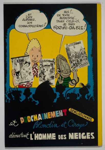 Blondin et Cirage - Silence on tourne Édition originale cartonnée française de 1956....