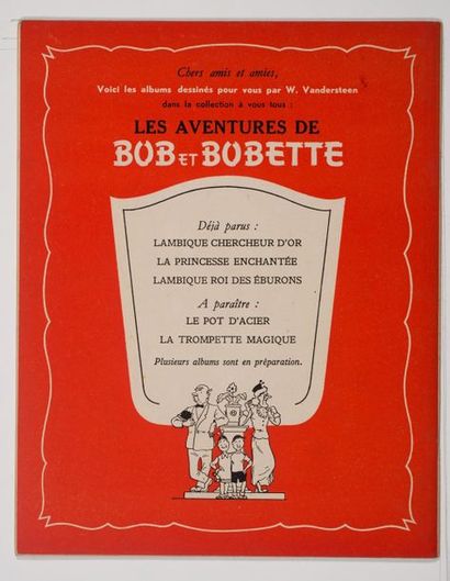 Bob et Bobette - Lambique Roi des Eburons Édition originale de 1951. Plats rouge...