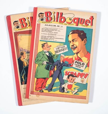 Bilboquet - Ensemble de 2 reliures éditeurs Albums 1 et 2 (février 1938 - janvier...