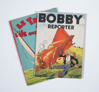 Gervy - Ensemble de 2 albums Bobby Reporter (Ed Sirec) + Le trésor de l'île aux mouettes...