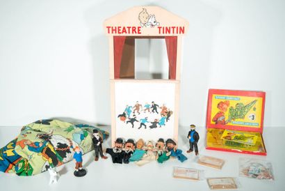 Tintin/Spirou - Ensemble de jouets/gadgets Toile de tente d'enfant Mundia représentant...
