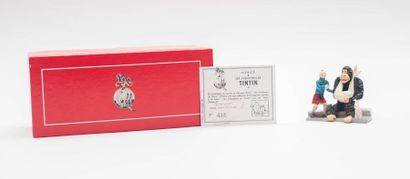 Tintin / L'île noire - Pixi 4532 Tintin, Milou et le gorille. Boîte rouge + certificat....