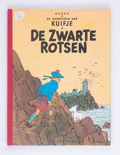 Kuifje / De Zwarte Rotsen Dos rouge, noté 1947. Cahiers magnifiques en papier mince,...