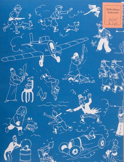 Kuifje / De Zwarte Rotsen Dos rouge, noté 1947. Cahiers magnifiques en papier mince,...