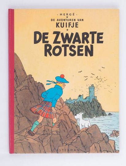 Kuifje / De Zwarte Rotsen - N (1956) Dos rouge, noté 1947. Cahiers magnifiques en...