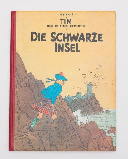 Tim / Die Schwarze Insel - Édition Casterman 1955 Édition originale en allemand....