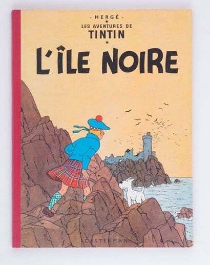 Tintin / L'île noire - Édition Casterman B26 de 1958 Proche de l'état neuf.