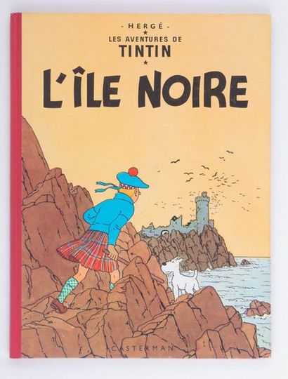 Tintin / L'île noire - Édition Casterman B29 de 1960 Proche de l'état neuf.