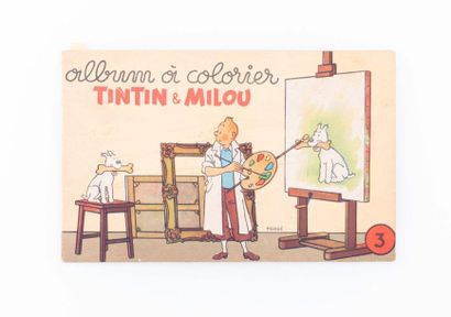 Tintin - Album à colorier Livre n°3, format à l'italienne (ref 1.004/c).
Très beaux...