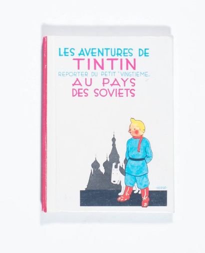 Hergé - Carte de Voeux 1981 Mini album Tintin au pays des soviets. Signé. Très rare...