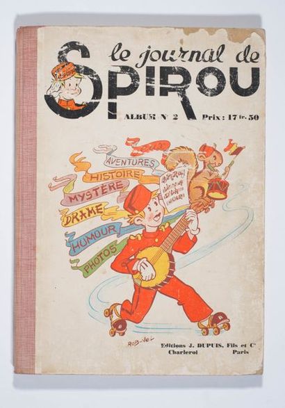 Spirou - reliure éditeur 2 Exemplaire bien complet présentant quelques usures sur...