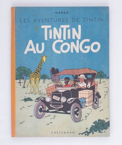 Tintin au Congo Édition originale B1 de 1946, papier épais. Quelques légères retouches....