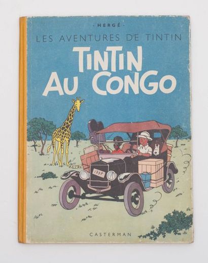 Tintin au Congo Édition originale B1 de 1946, papier épais. Bon état.