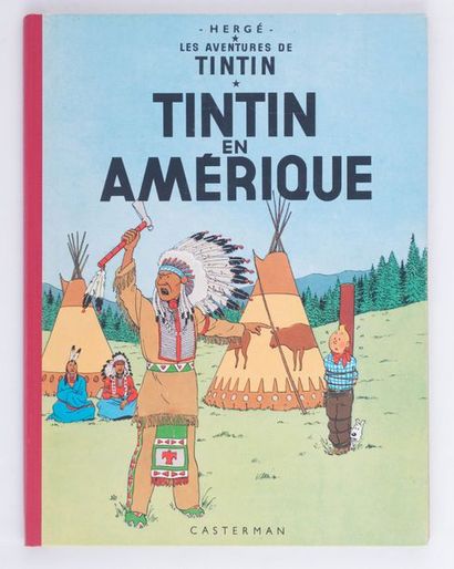Tintin en Amérique B27 de 1960. Superbe album proche de l'état neuf.