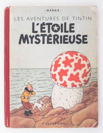 Tintin - Etoile mystérieuse Édition originale A18 de 1942, dos rouge, pas de titre...
