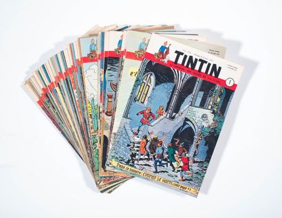 Tintin - Hebdomadaires belges 1951 Année complète en très très bon état.