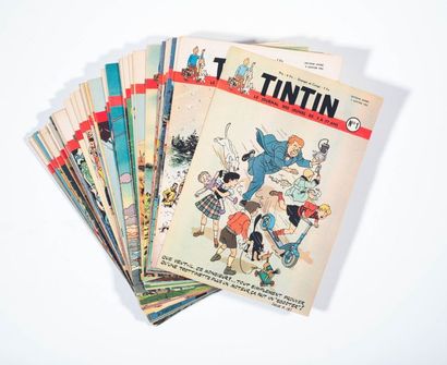Tintin - Hebdomadaires belges 1952 Année complète en très très bon état.