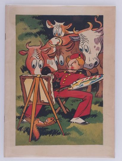 Spirou - Album à colorier Magnifique livre de coloriage dessiné par Jijé en 1948...