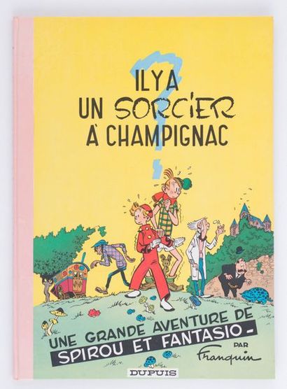 Spirou - Il y a un sorcier à Champignac Édition 1966. Dos rond rose. Superbe album...