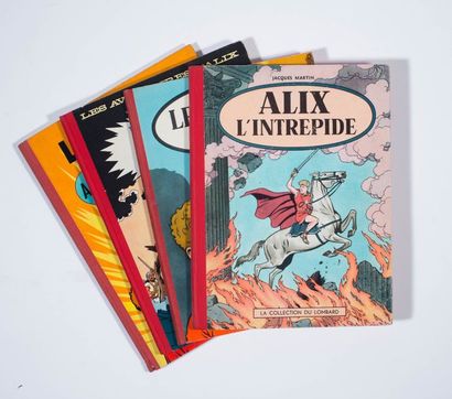 Alix - Ensemble de 4 albums L'intrépide (avec point), Le Sphinx d'or (sans point),...